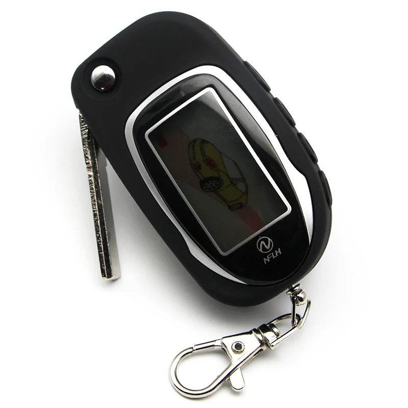 

Russian uncut blade Key Fob Scher-Khan Magicar 7 Two Way Car Alarm LCD Remote Controller For Sher Khan Magicar 7 Car Keychain