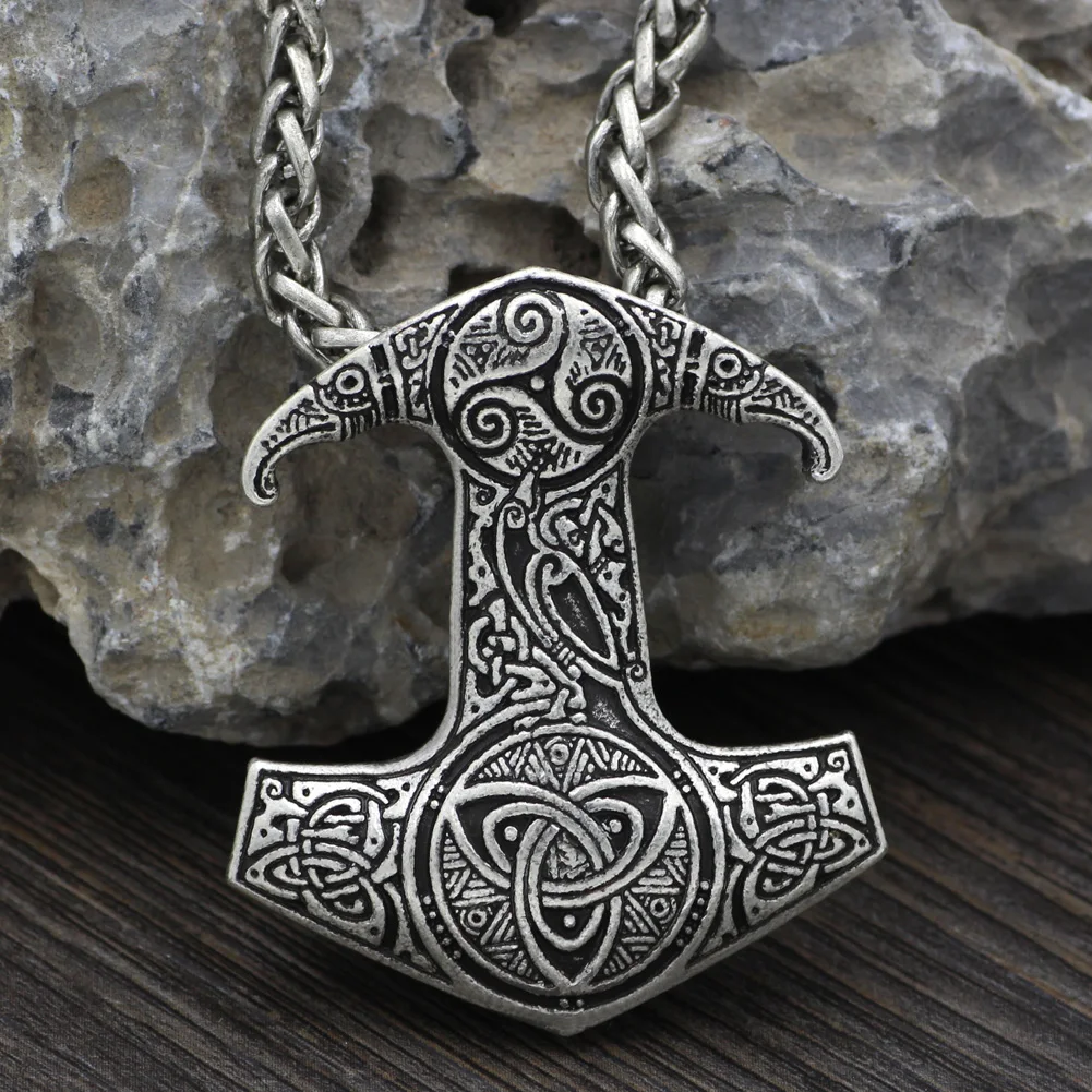 Youe Shoe Мужская обувь Viking Talisman Thor Hammer амулет в виде молота Odin Ворон символ узел
