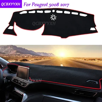 

For Peugeot 5008 2017 Dashboard Mat Protective Interior Photophobism Pad Shade Cushion Car Styling Auto Accessories