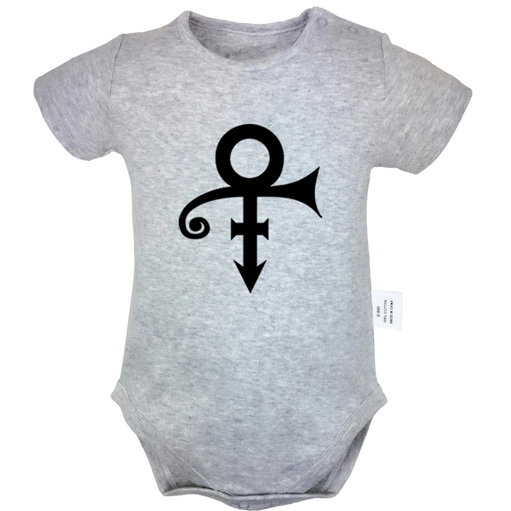 Baby one piece romper suit cotton short//long sleeve PRINCE symbol new