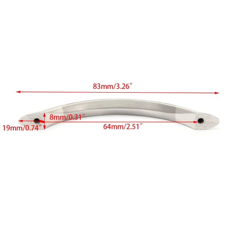 OOTDTY 64 мм 96 128 ручка выдвижного ящика кухонный шкаф серебряные дверные ручки с