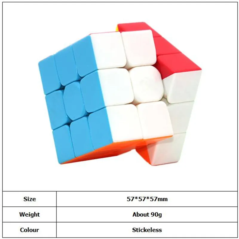 Qiyi воин W 5,7 см 3x3x3 Волшебные кубик рубика Скорость cube Пазлы 3 по 3 Скорость cube для детских развивающих Cubo Magico игрушки