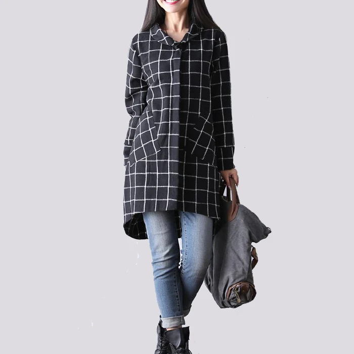 Long Wool Coats Lapel Neck Long Sleeve Muslim Arabic Pakistan Vintage Plaid Coats Red Blue Winter Autumn Women Blended Jackets Coat Plaid Jacket Coatcoat Aliexpress