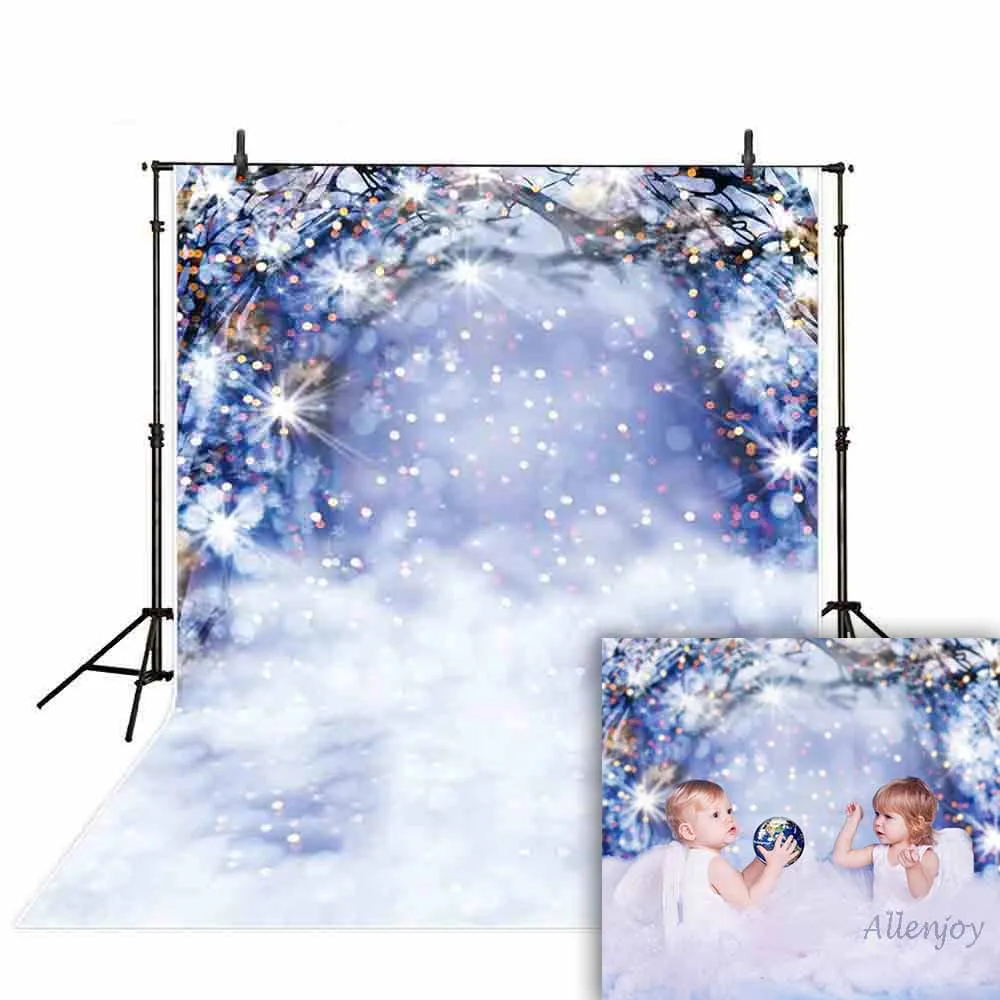 

MEHOFOTO Photography Backdrop Bokeh Sparkling Glitter Christmas Snow Branch Background Photocall Photo Studio Shoot Prop Decor