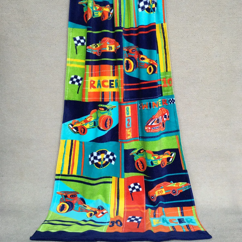 gqq769 New Summer Cotton Best Quality Red blue orange multi car beach