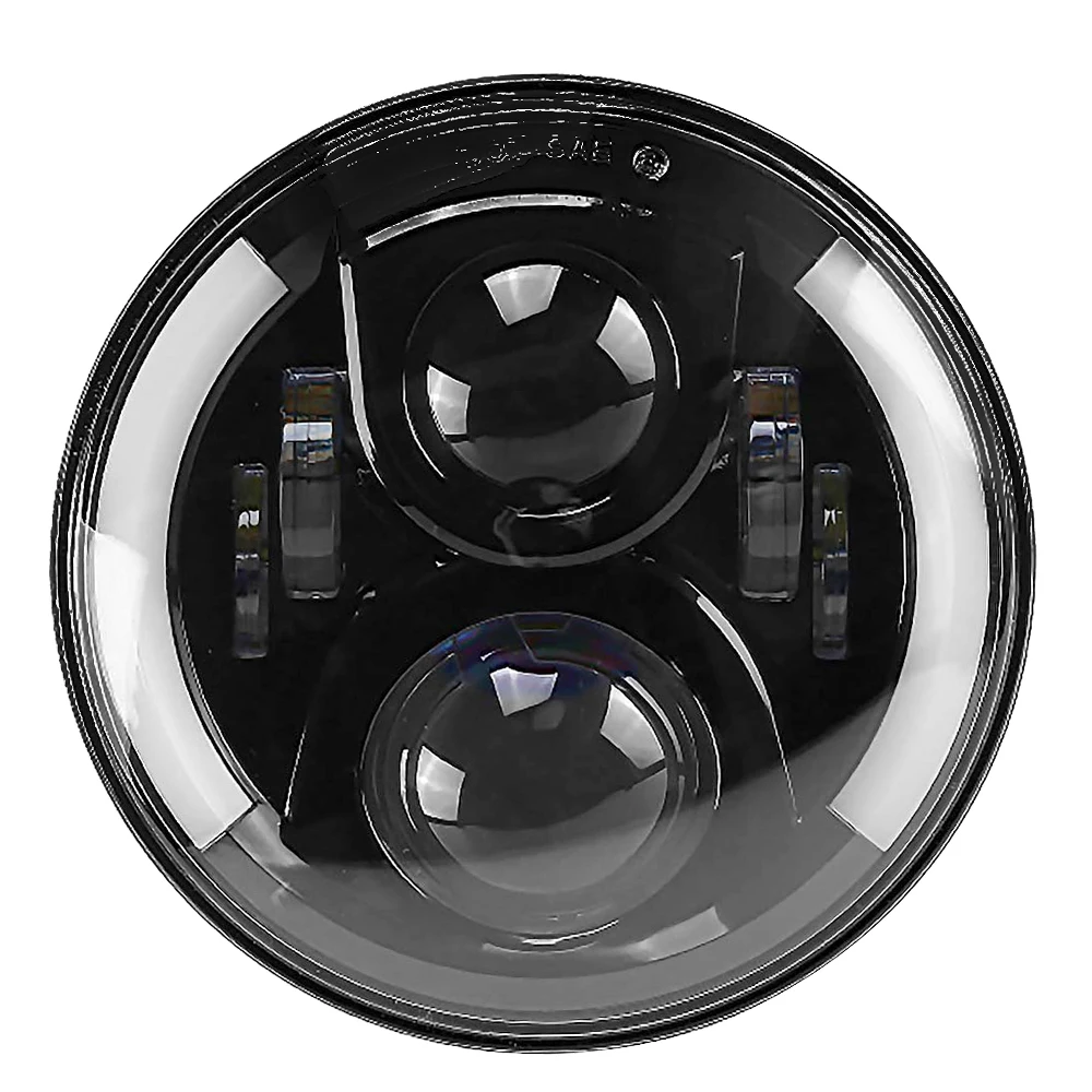 

50W 7" High Low Beam LED Projector Headlight Motorcyle for Jeep Wrangler SUV ATV Harley Davidson