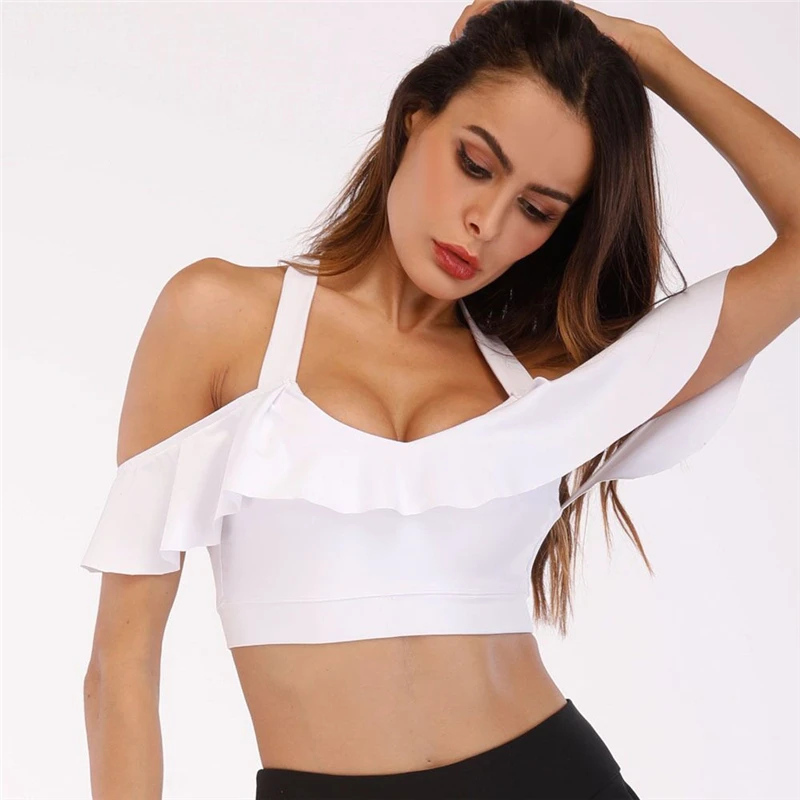 

Sports Bra Fitness Top Sport Push Up Padded Yoga Bra Fitness Women Crop Top Running Athletic Tank Top Brassiere Sport Sportswear
