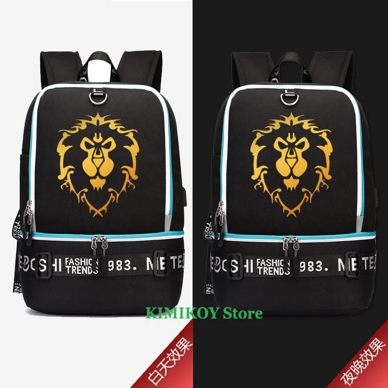 Горячая игра Мир рюкзак Warcraft WOW сумка для ноутбука школьные рюкзаки сумки