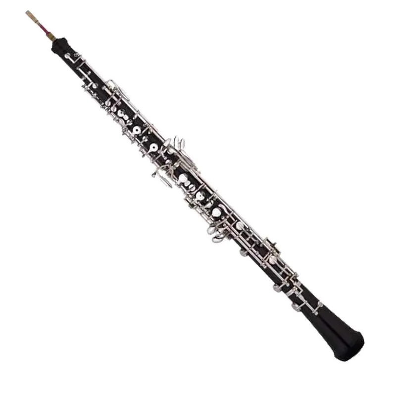 

JM Oboe Professional C Key Oboe Semi-automatic Style Cupronickel Plated Silver