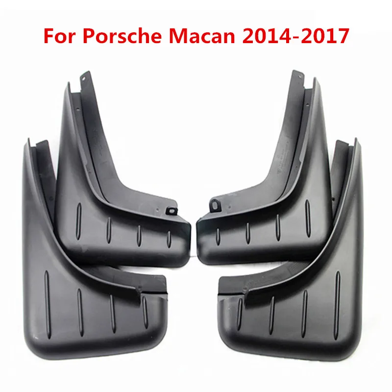 4 шт. ПВХ черная наклейка брызговиков для Porsche Cayenne Mancn 2008 2017 литье крыло