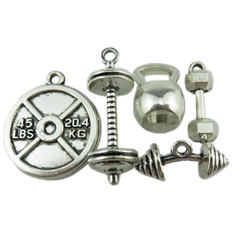 Free shipping 5PCS MIX Vintage Gymnasium Gym Fitness Sports