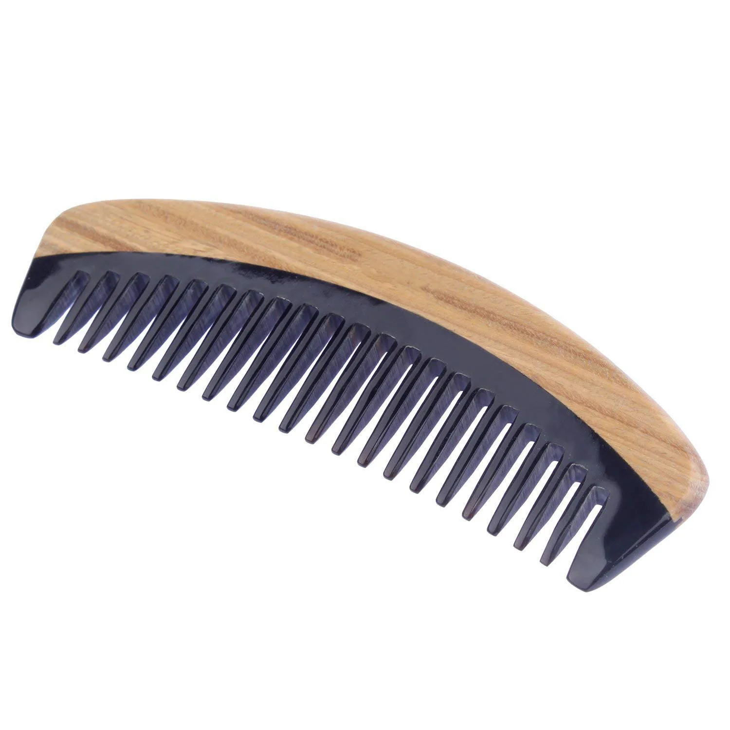Гребень для волос-широкий зуб деревянный распутывающий гребень для вьющихся волос-без статического сандалового дерева гребень из рога буйвола для мужчин и женщин