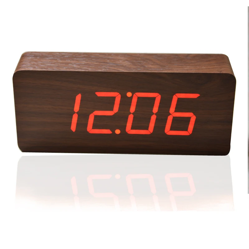 Buy Top quality Alarm clocks,Thermometer Wood LED