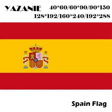 Yazanie 60*90 cm/90*150 cm/120*180 cm/160*240 cm país do mundo poliéster nacional espanha bandeira de futebol ao ar livre bandeira personalizada atacado(China)