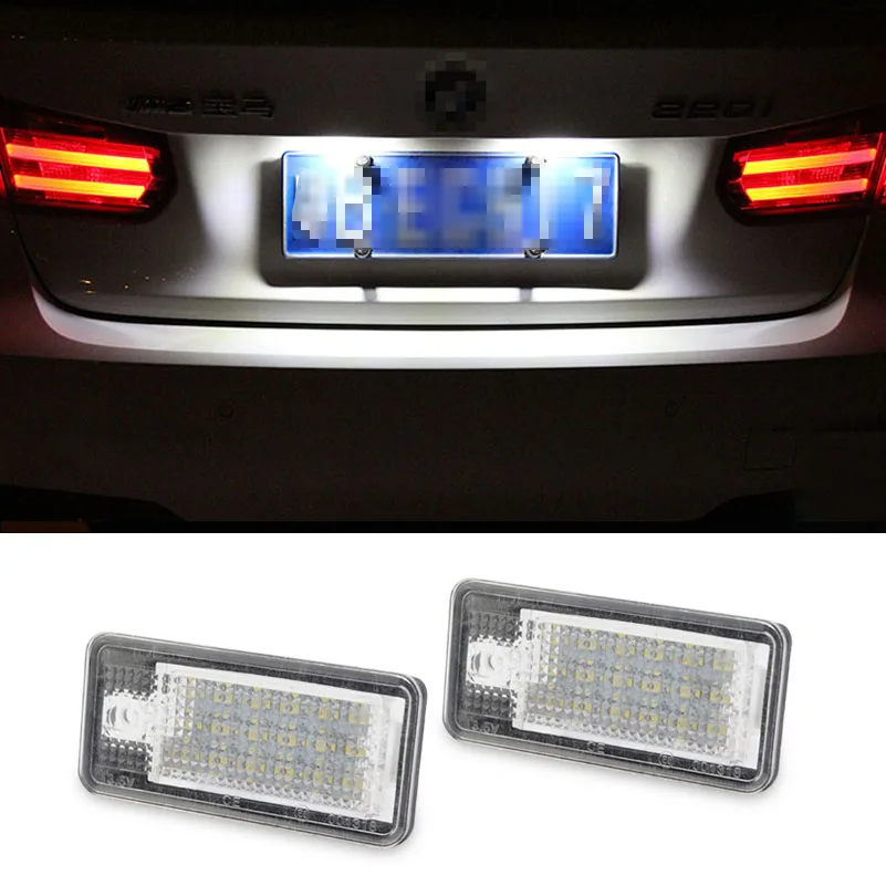 AUXITO 2 x Car LED License Plate Light LED Number Plate Lamp 3528 SMD