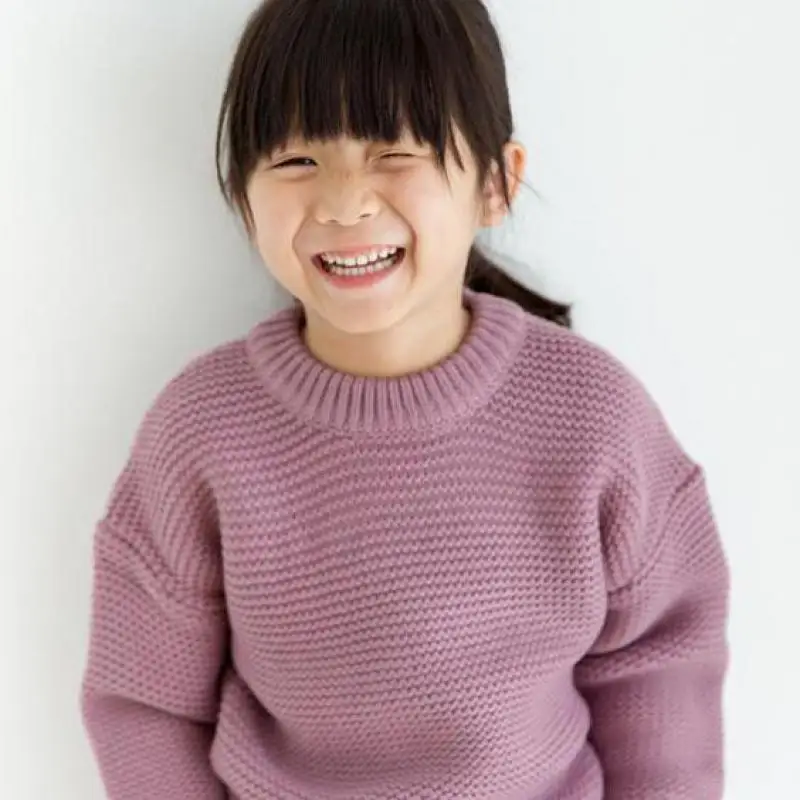 

2018 New Autumn Back To School Outfits Baby Boys Girls Sweater Pure Cotton Boy Girl Toddler Children Clothing Sweater Pull Fille