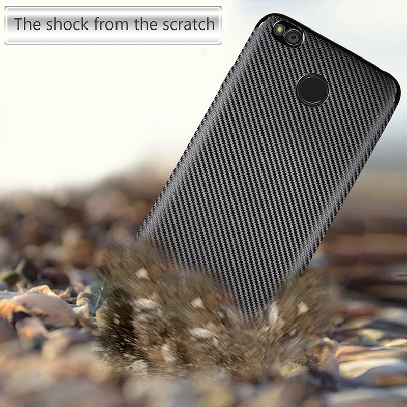 carbon fiber silicone case xiaomi redmi 4x (8)