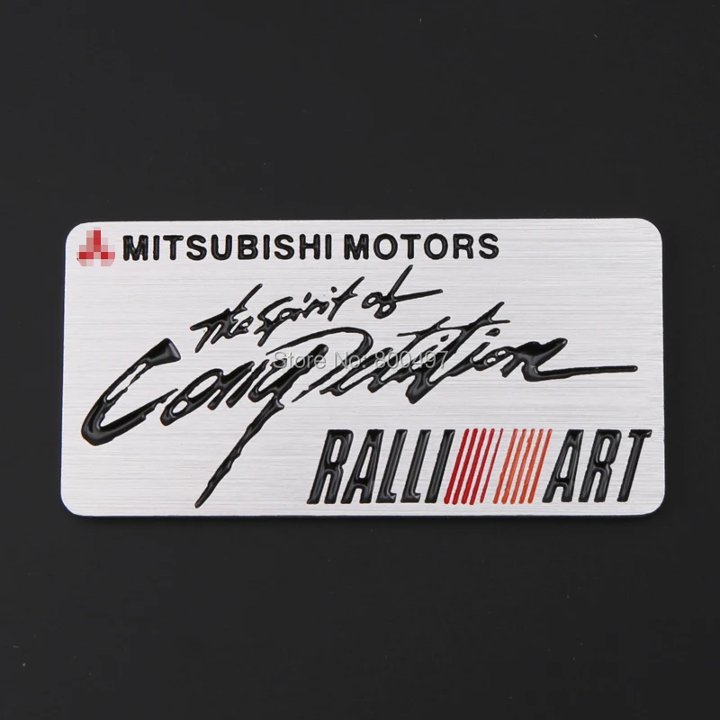 Новейшая 3D Эмблема багажника из алюминиевого сплава для Mitsubishi Ralliart