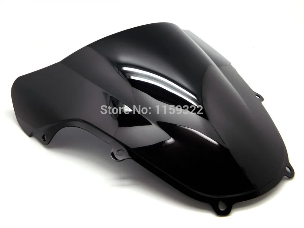 

motorcycle parts smoke black double bubble windscreen windshield for Suzuki GSX R 600 750 2000 2001 2002 2003