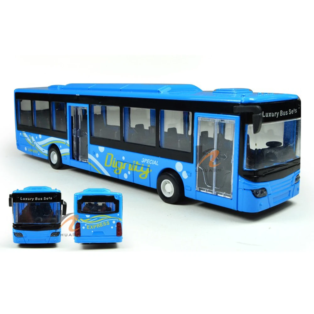 Детские игрушки 1:50 Масштаб городской автобус модель отступить звук легкого металла Diecasts сбора транспортного средства мальчиков