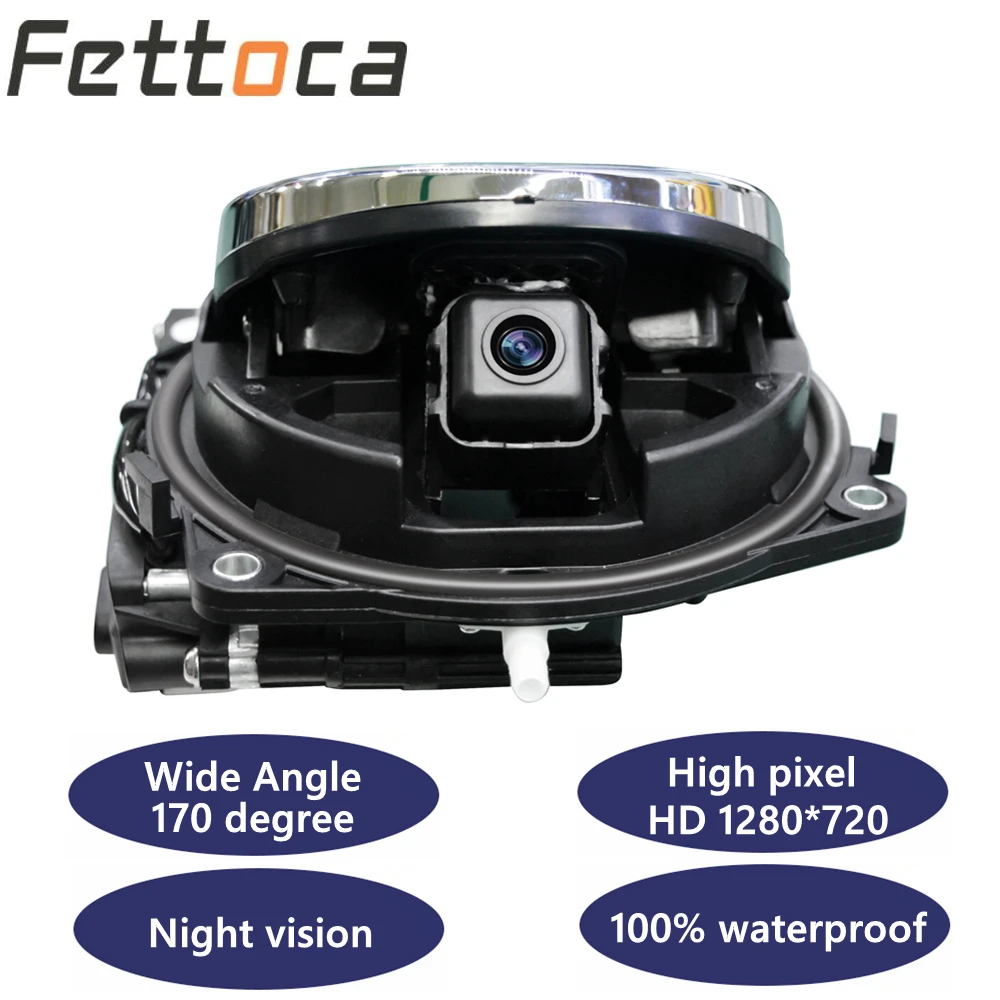 

For VW Badge Logo camera Smart Flip Rear Car View Reversing Trunk Handle Camera For Golf 7