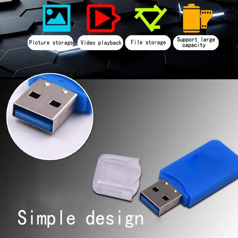 Симпатичный мини USB 2,0 кард-ридер для Micro SD карты TF адаптер разъем высокое качество кард-ридер для планшетных ПК