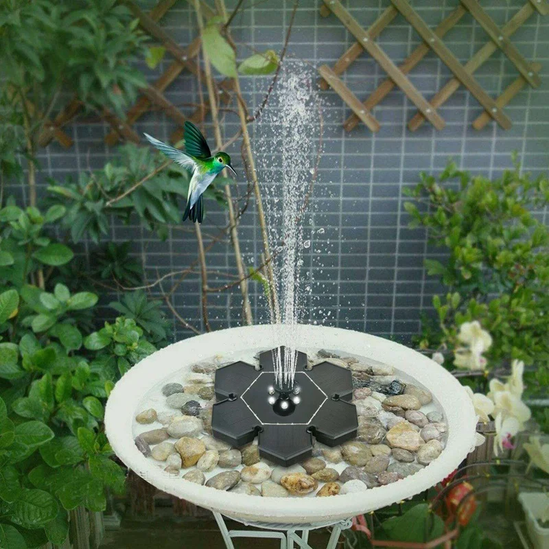 Светодиодные фонари солнечный фонтан плавающий фонтан птица ванна сад фонтан