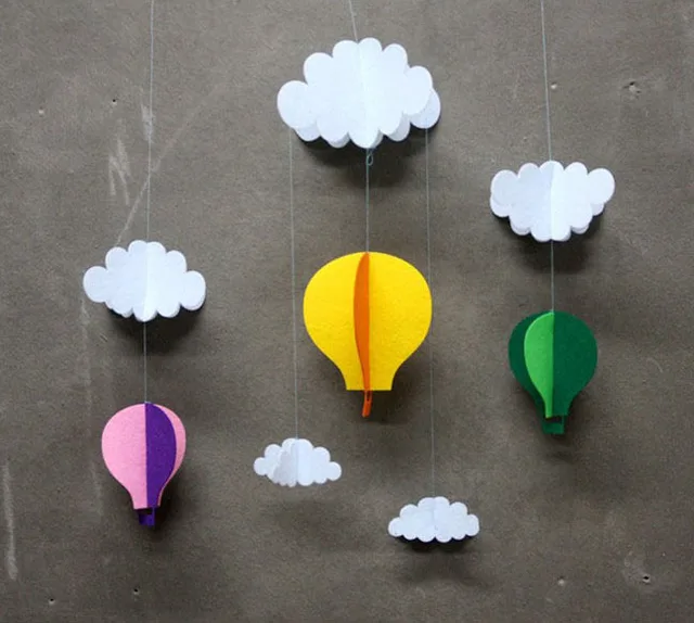 The Clouds&Balloons Paper Crafts Children's Day Supplies