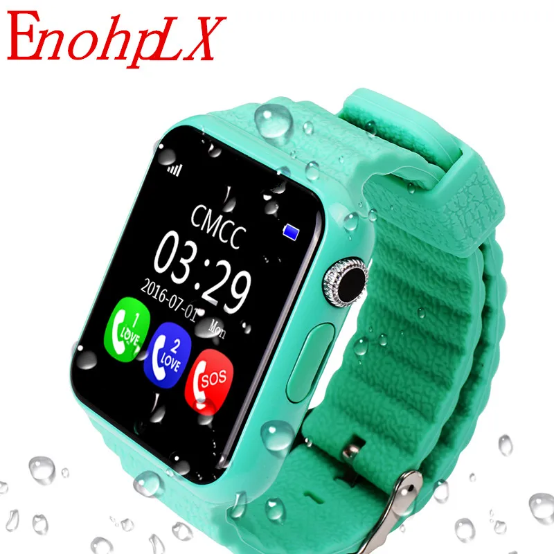 Kopen EnohpLX Nieuwe V7K Bluetooth Smart Horloge GPS Tracker Smartwatch Anti Verloren Slaap Monitor Stappenteller voor Android IOS Telefoon Baby Geschenken