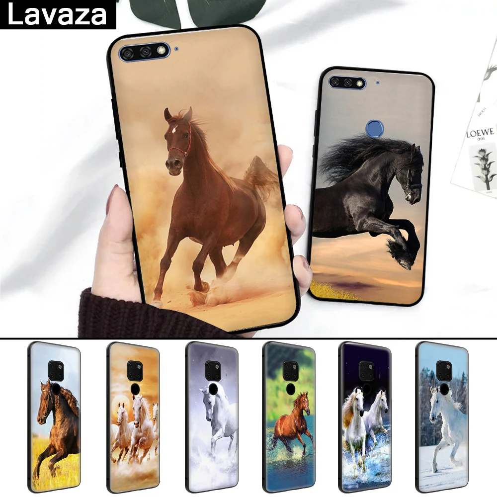 

Lavaza 171FF cute Horse Silicone Case for Huawei Mate 10 Pro 20 Lite Nova 2i 3 3i Y6 Y5 Y9 2019 Y7 2017 Prime 2018