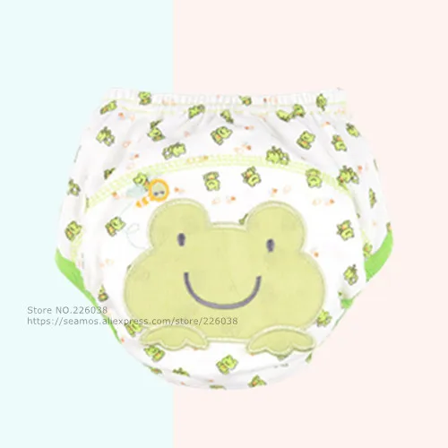 QD05 Frog 10 шт./Партия Детские Подгузники детское нижнее белье Многоразовые пеленки крышка младенческой Животные незначительное моющиеся тренировочные брюки 27 конструкций QD05 - Цвет: QD05 Frog