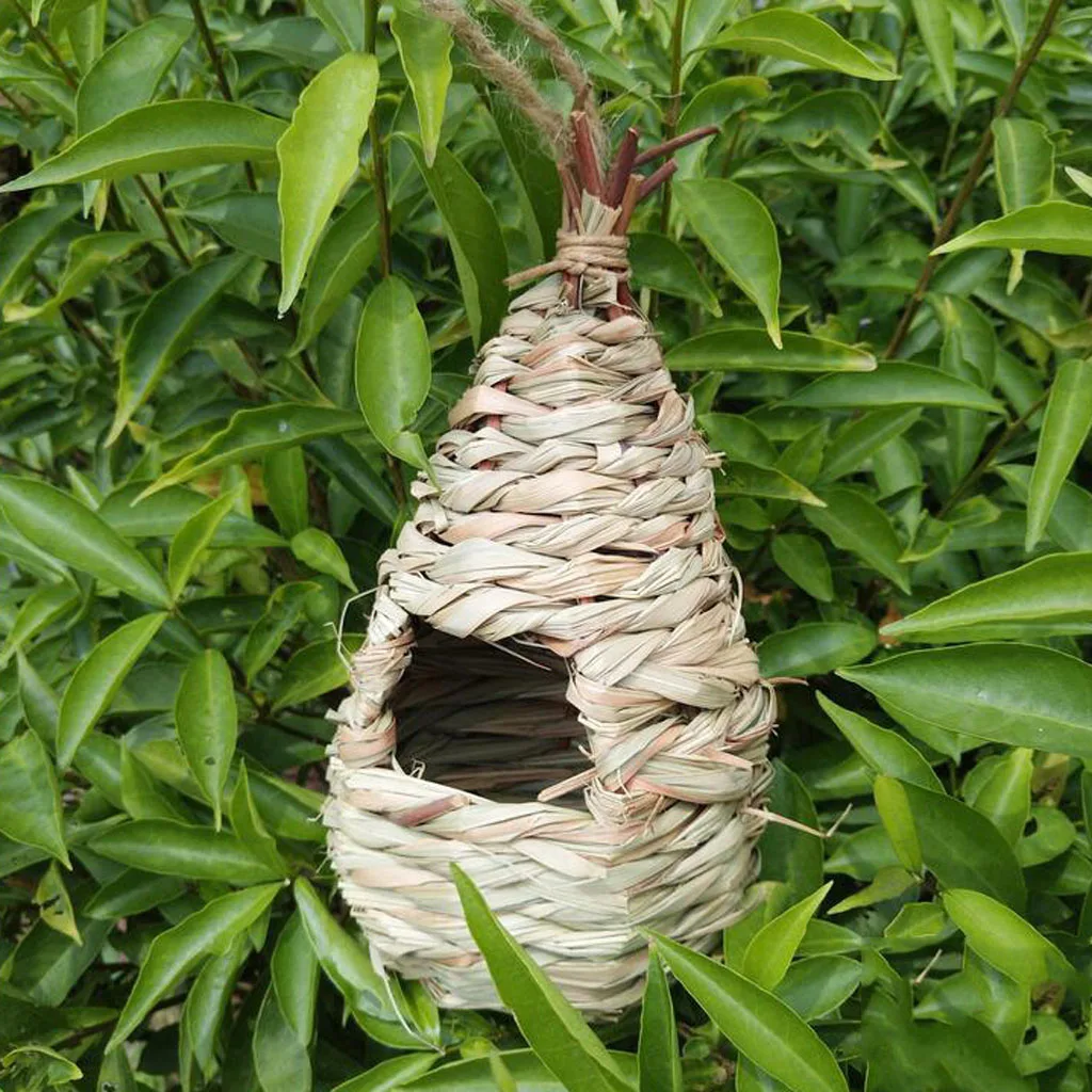 4pcs Bird Nest Box Wild Life Hanging Pocket House Hut Temps Froid Jardin cadeaux 