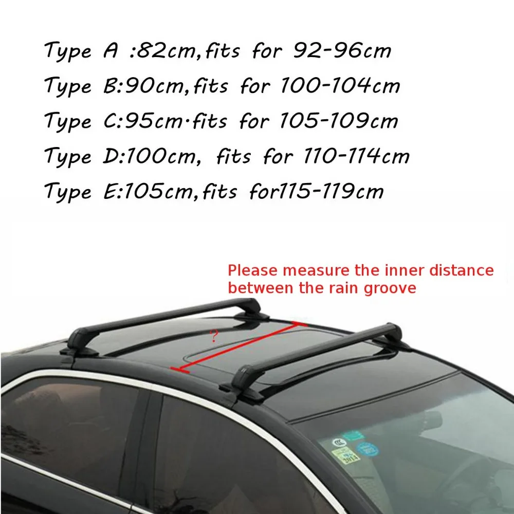 

Car Roof Rack Cross Bar Anti-Thief for Honda for KIA for Nissan for VW /Buick/Toyota /Audi /BMW /Ford Black