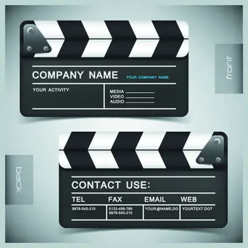 

creative business card template film matte white plastic card Y0012