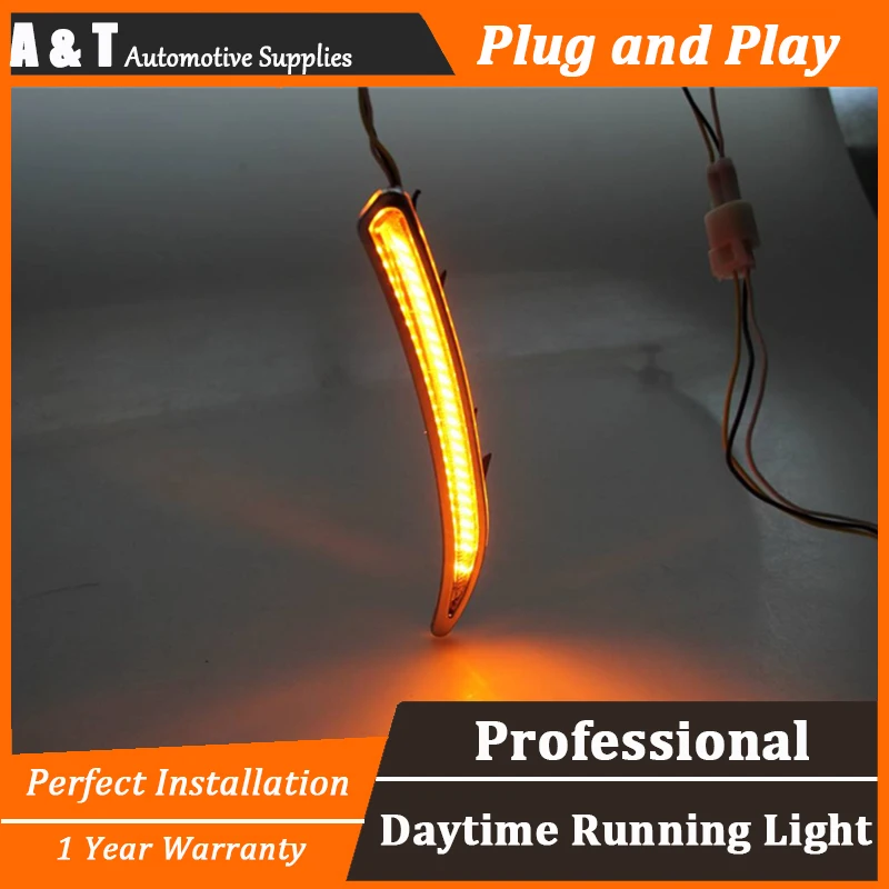 

car styling For Buick regal GS LED DRL For regal GS led daytime running light High brightness guide LED DRL FOR Without frame