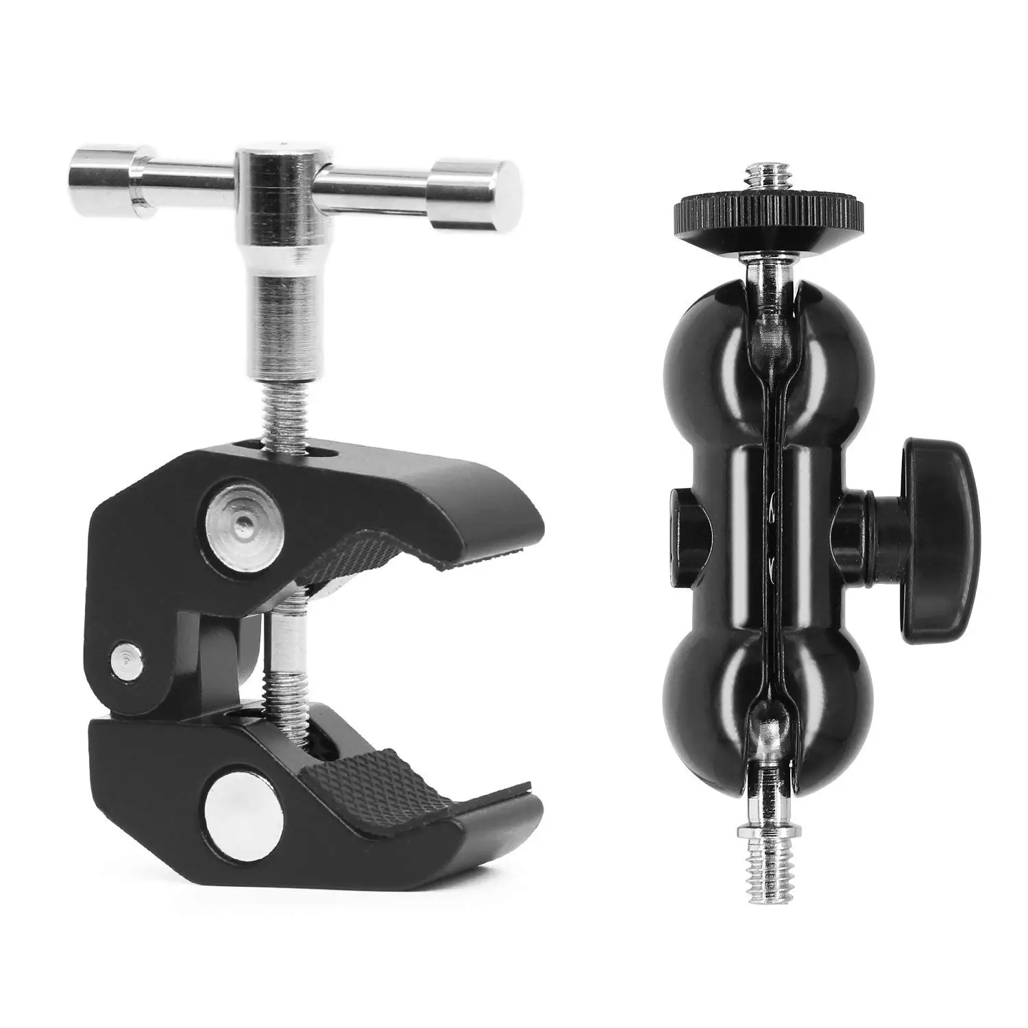 TTKK Double Ballhead Ball Arm Camera Clamp Mount Monitor Mount Bracket with Super Clamp for Ronin M Ronin MX Freefly MOVI TTKK Double Ballhead Ball Arm Camera Clamp Mount Monitor Mount Bracket with Super Clamp for Ronin M Ronin MX Freefly MOVI