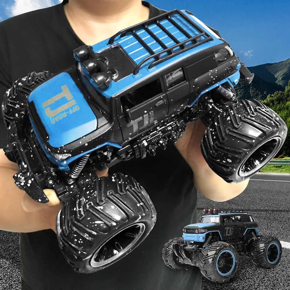 GizmoVine RC автомобилей 2,4 ГГц 1/16 RC байк 2 колеса Рок Гусеничный ралли Bigfoot автомобилей Off- внедорожник дистанционного управления автомобилем