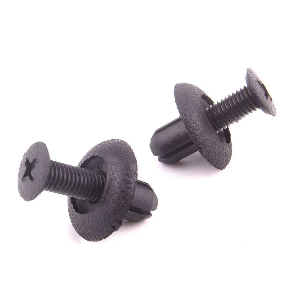 20 Front /& Rear Bumper Clip Nylon Push-Type Retainer MB253964 For Mitsubishi