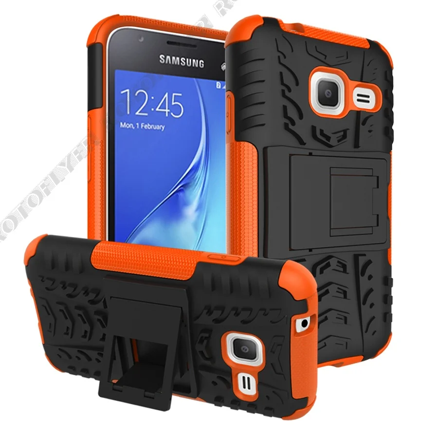 

2 in 1 Armor Style Case for Samsung Galaxy J1 Mini SM-J105B/DS, SM-J105H/DS Heavy Duty Hybrid PC+Silicone Back Cover Fundas 4.0"