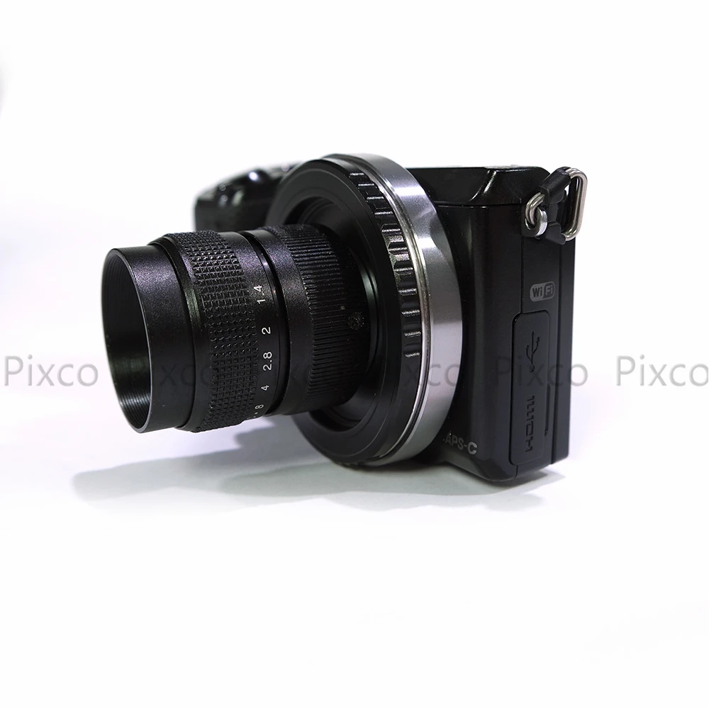 Объектив Pixco 25 мм f/1,4 c mount cctv f1.4 для m4/3 для Nex для Fujifilm для Pentax GX1 OM-D 1 черный