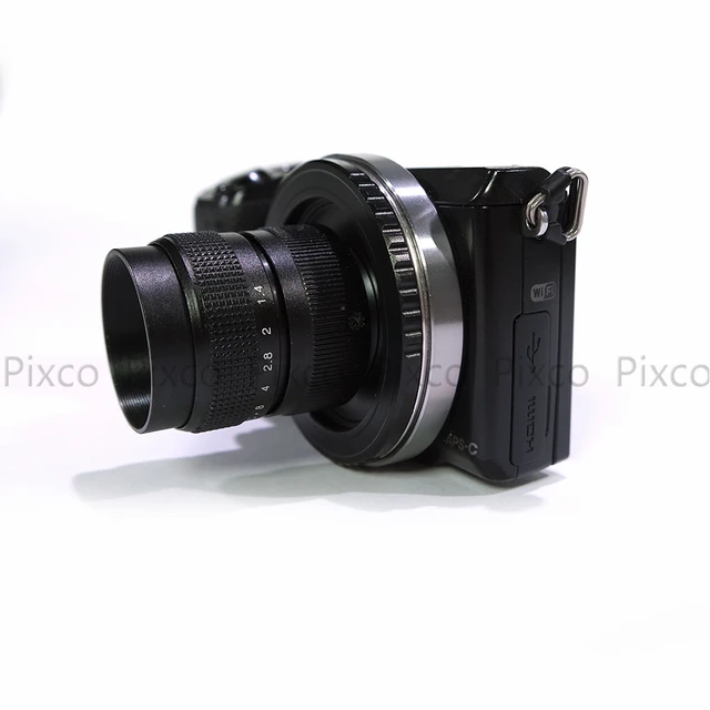 Micro 4//3 //3 Adapter CCTV 25mm f//1.4 C Mount TV Movie Camera Lens