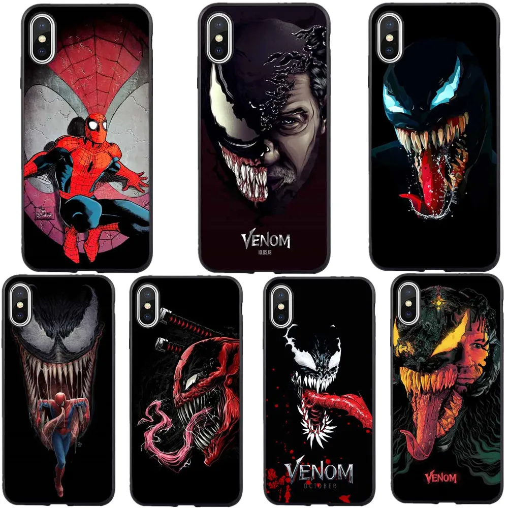 coque iphone xs Venom Marvel زيت الجزر