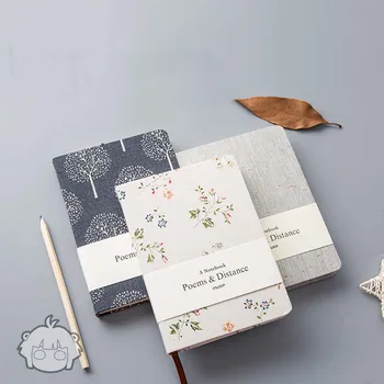 Creative Notebook Stationery Handbook Cloth Cover A5 Blank Horizontal Line Paper Notebook Personal Diary Planner Agenda Journal creative literary notebook stationery nostalgic youth diary book hardcover horizontal line paper planner dd1352