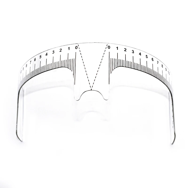 

10 pcs Eyebrow Grooming Stencil Shaper Ruler Measure Tool Makeup Reusable Eyebrow Ruler Tool Measures