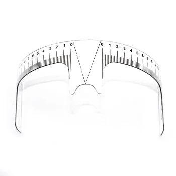 

10 pcs Eyebrow Grooming Stencil Shaper Ruler Measure Tool Makeup Reusable Eyebrow Ruler Tool Measures