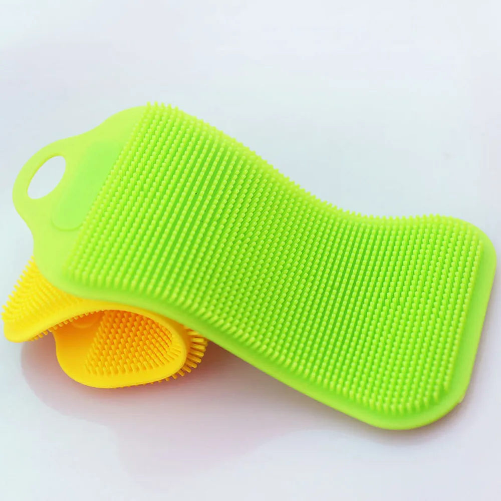 

Multifunction Practical Magic Silicone Dish Bowl Cleaning Brush Scouring Pad Pot Pan Wash Brushes Kitchen Cleaner z0326#G20