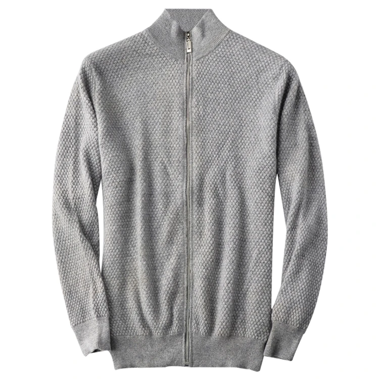 malha masculina inteligente casual zíper cardigan camisola casaco S-2XL