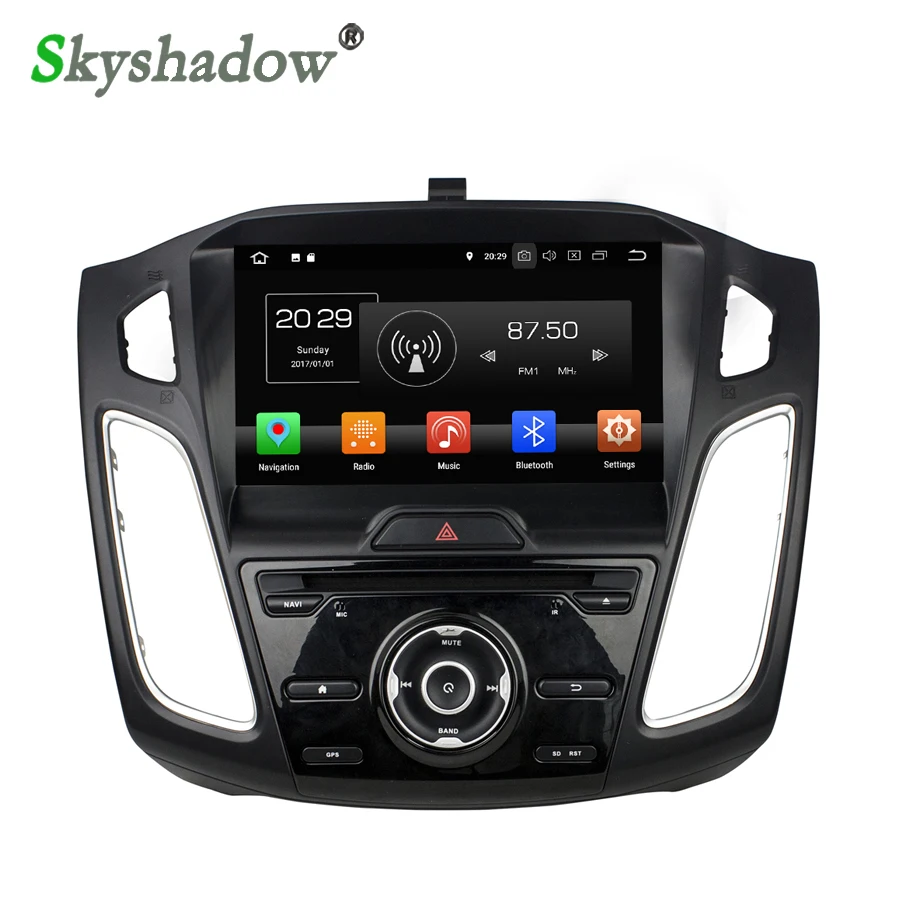 Clearance IPS DSP Android 9.0 4GB RAM+32GB ROM+8core Car DVD multimedia Player RDS Radio GPS Map Bluetooth 4.2 For ford focus 3 2011-2018 4