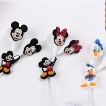 Мультфильм Микки наушники в форме мыши 3,5 мм в уши проводные наушники силиконовые для MP3 MP4 плеер psp 100 шт