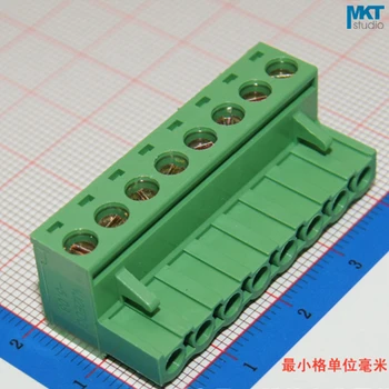

100Pcs 8P 5.08mm Pitch Right Angle Female PCB Electrical Screw Wire Terminal Block Connector